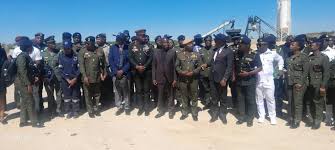 Ghana military leaders in Zimbabwe